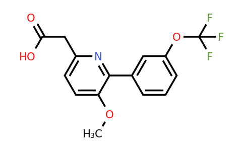 1261662-44-5 | 3-Methoxy-2-(3-(trifluoromethoxy)phenyl)pyridine-6-acetic acid
