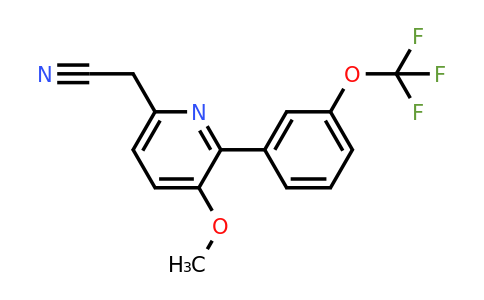 1261662-49-0 | 3-Methoxy-2-(3-(trifluoromethoxy)phenyl)pyridine-6-acetonitrile