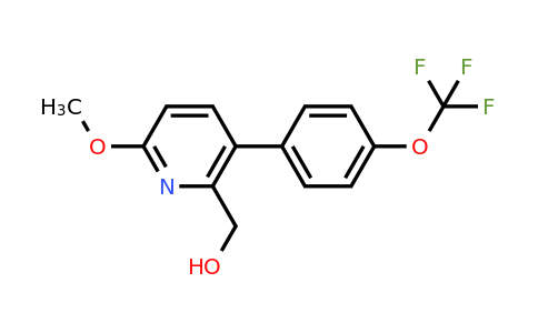1261662-51-4 | 6-Methoxy-3-(4-(trifluoromethoxy)phenyl)pyridine-2-methanol