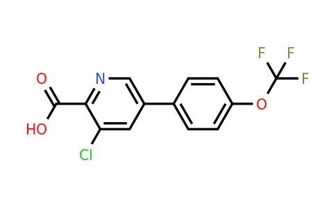 1261662-57-0 | 3-Chloro-5-(4-(trifluoromethoxy)phenyl)picolinic acid