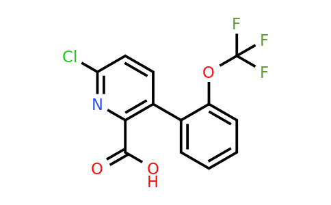 1261662-59-2 | 6-Chloro-3-(2-(trifluoromethoxy)phenyl)picolinic acid