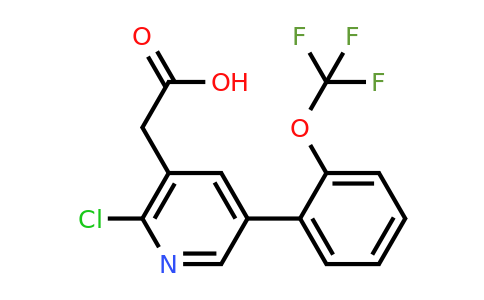 1261662-61-6 | 2-Chloro-5-(2-(trifluoromethoxy)phenyl)pyridine-3-acetic acid