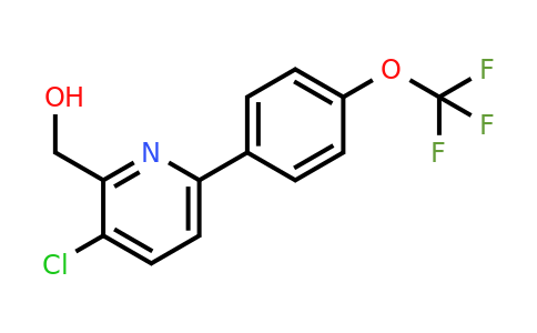 1261662-72-9 | 3-Chloro-6-(4-(trifluoromethoxy)phenyl)pyridine-2-methanol