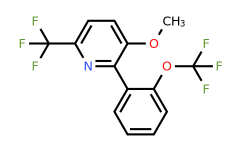 1261662-81-0 | 3-Methoxy-2-(2-(trifluoromethoxy)phenyl)-6-(trifluoromethyl)pyridine