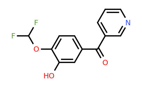 1261663-63-1 | 3-(4-(Difluoromethoxy)-3-hydroxybenzoyl)pyridine