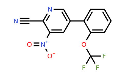 1261663-88-0 | 3-Nitro-5-(2-(trifluoromethoxy)phenyl)picolinonitrile