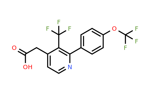 1261664-15-6 | 2-(4-(Trifluoromethoxy)phenyl)-3-(trifluoromethyl)pyridine-4-acetic acid