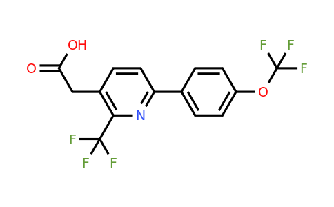 1261664-17-8 | 6-(4-(Trifluoromethoxy)phenyl)-2-(trifluoromethyl)pyridine-3-acetic acid