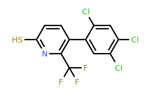 1261664-36-1 | 6-Mercapto-3-(2,4,5-trichlorophenyl)-2-(trifluoromethyl)pyridine
