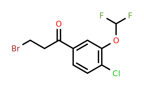 1261670-03-4 | 3-Bromo-4'-chloro-3'-(difluoromethoxy)propiophenone