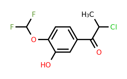 1261670-24-9 | 2-Chloro-4'-(difluoromethoxy)-3'-hydroxypropiophenone