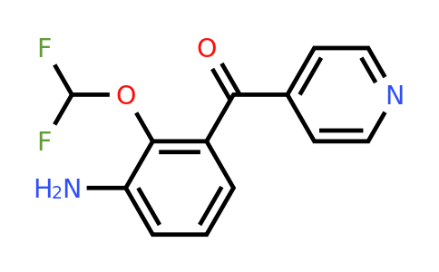 1261671-10-6 | 4-(3-Amino-2-(difluoromethoxy)benzoyl)pyridine