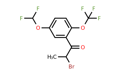 1261671-29-7 | 2-Bromo-5'-(difluoromethoxy)-2'-(trifluoromethoxy)propiophenone