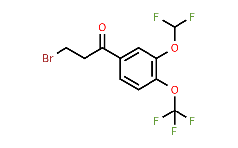 1261671-34-4 | 3-Bromo-3'-(difluoromethoxy)-4'-(trifluoromethoxy)propiophenone