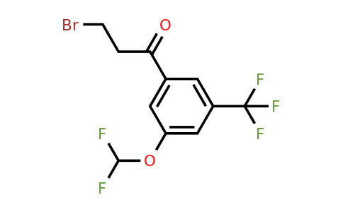 1261671-47-9 | 3-Bromo-3'-(difluoromethoxy)-5'-(trifluoromethyl)propiophenone
