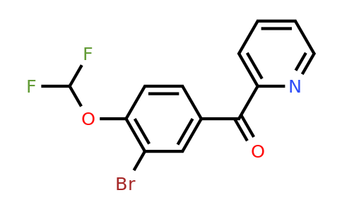 1261671-91-3 | 2-(3-Bromo-4-(difluoromethoxy)benzoyl)pyridine