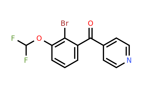 1261671-99-1 | 4-(2-Bromo-3-(difluoromethoxy)benzoyl)pyridine