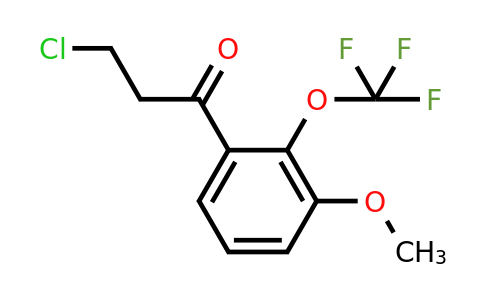 1261672-00-7 | 3-Chloro-3'-methoxy-2'-(trifluoromethoxy)propiophenone