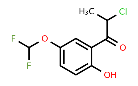 1261672-52-9 | 2-Chloro-5'-(difluoromethoxy)-2'-hydroxypropiophenone