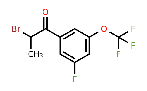 1261672-54-1 | 2-Bromo-3'-fluoro-5'-(trifluoromethoxy)propiophenone