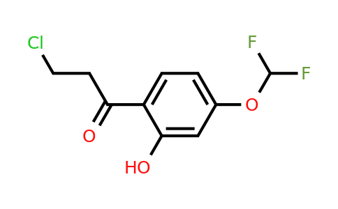 1261672-56-3 | 3-Chloro-4'-(difluoromethoxy)-2'-hydroxypropiophenone