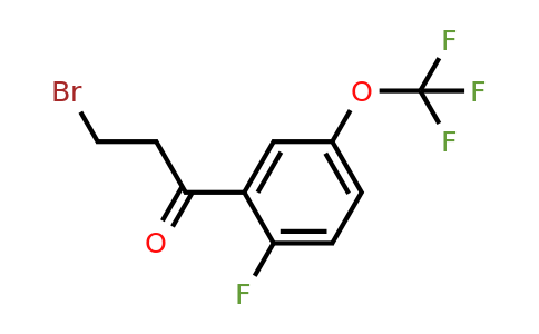 1261672-58-5 | 3-Bromo-2'-fluoro-5'-(trifluoromethoxy)propiophenone
