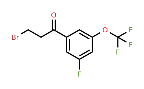 1261672-64-3 | 3-Bromo-3'-fluoro-5'-(trifluoromethoxy)propiophenone