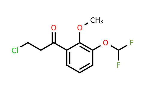 1261672-69-8 | 3-Chloro-3'-(difluoromethoxy)-2'-methoxypropiophenone