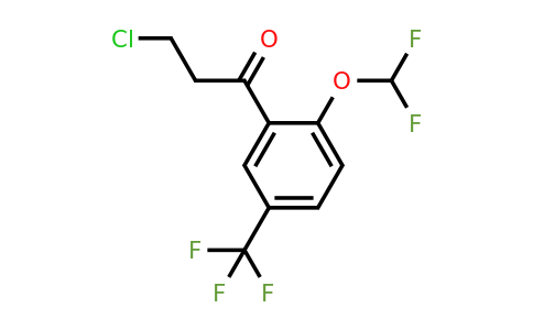 1261672-85-8 | 3-Chloro-2'-(difluoromethoxy)-5'-(trifluoromethyl)propiophenone