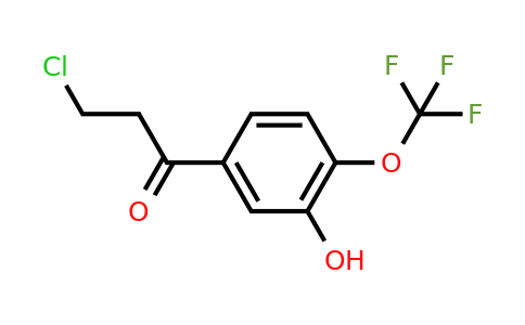 1261673-22-6 | 3-Chloro-3'-hydroxy-4'-(trifluoromethoxy)propiophenone