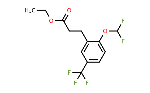 1261673-34-0 | Ethyl 3-(2'-(difluoromethoxy)-5'-(trifluoromethyl)phenyl)propionate