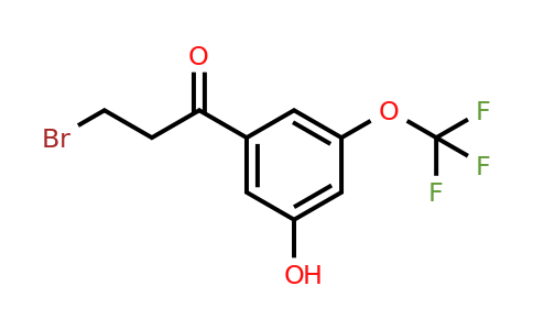 1261673-46-4 | 3-Bromo-3'-hydroxy-5'-(trifluoromethoxy)propiophenone