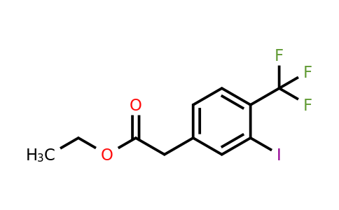 1261673-93-1 | Ethyl 3-iodo-4-(trifluoromethyl)phenylacetate
