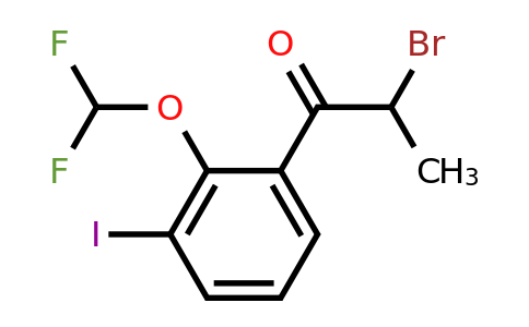 1261673-95-3 | 2-Bromo-3'-iodo-2'-(difluoromethoxy)propiophenone