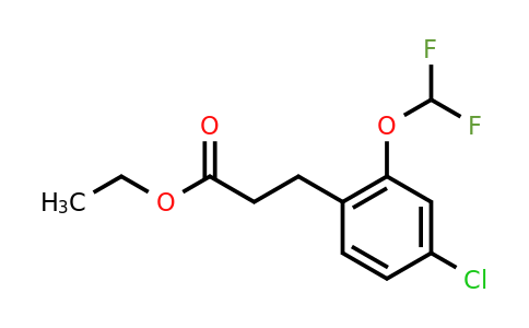 1261674-18-3 | Ethyl 3-(4'-chloro-2'-(difluoromethoxy)phenyl)propionate