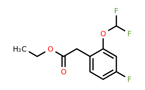 1261674-64-9 | Ethyl 2-(difluoromethoxy)-4-fluorophenylacetate
