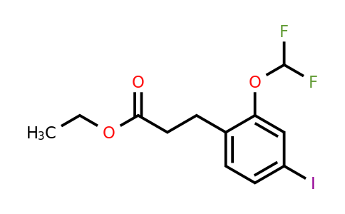 1261674-70-7 | Ethyl 3-(2'-(difluoromethoxy)-4'-iodophenyl)propionate
