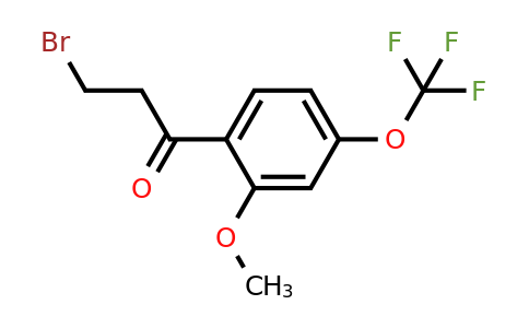 1261675-14-2 | 3-Bromo-2'-methoxy-4'-(trifluoromethoxy)propiophenone