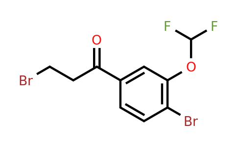 1261675-17-5 | 3,4'-Dibromo-3'-(difluoromethoxy)propiophenone