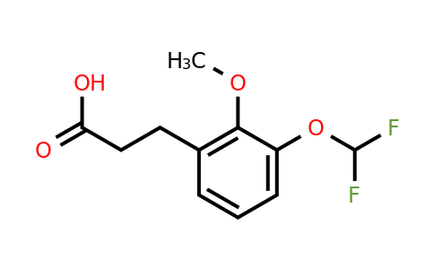 1261675-34-6 | 3-(3'-(Difluoromethoxy)-2'-methoxyphenyl)propionic acid