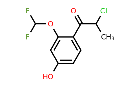 1261676-61-2 | 2-Chloro-2'-(difluoromethoxy)-4'-hydroxypropiophenone