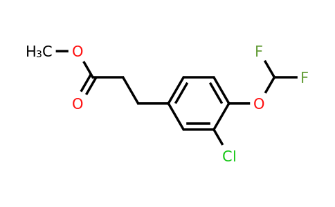 1261676-97-4 | Methyl 3-(3'-chloro-4'-(difluoromethoxy)phenyl)propionate