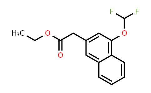 1261677-66-0 | Ethyl 1-(difluoromethoxy)naphthalene-3-acetate