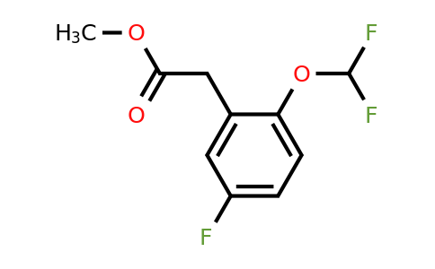 1261677-71-7 | Methyl 2-(difluoromethoxy)-5-fluorophenylacetate