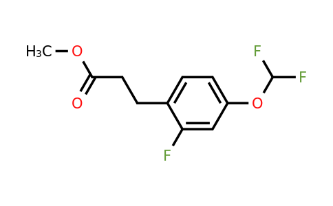 1261677-74-0 | Methyl 3-(4'-(difluoromethoxy)-2'-fluorophenyl)propionate