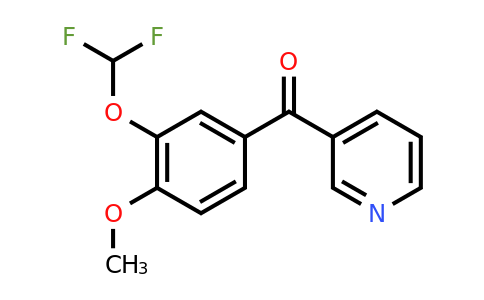 1261677-90-0 | 3-(3-(Difluoromethoxy)-4-methoxybenzoyl)pyridine