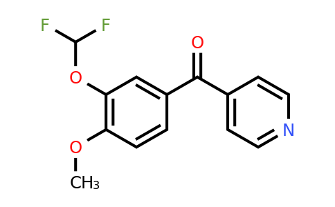1261677-95-5 | 4-(3-(Difluoromethoxy)-4-methoxybenzoyl)pyridine