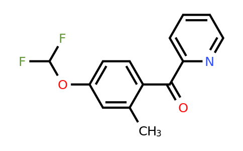 1261678-21-0 | 2-(4-(Difluoromethoxy)-2-methylbenzoyl)pyridine