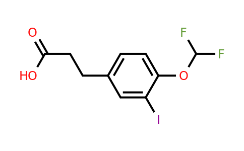 1261678-28-7 | 3-(4'-(Difluoromethoxy)-3'-iodophenyl)propionic acid