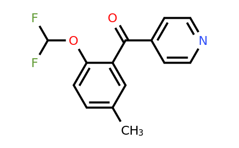 1261678-31-2 | 4-(2-(Difluoromethoxy)-5-methylbenzoyl)pyridine